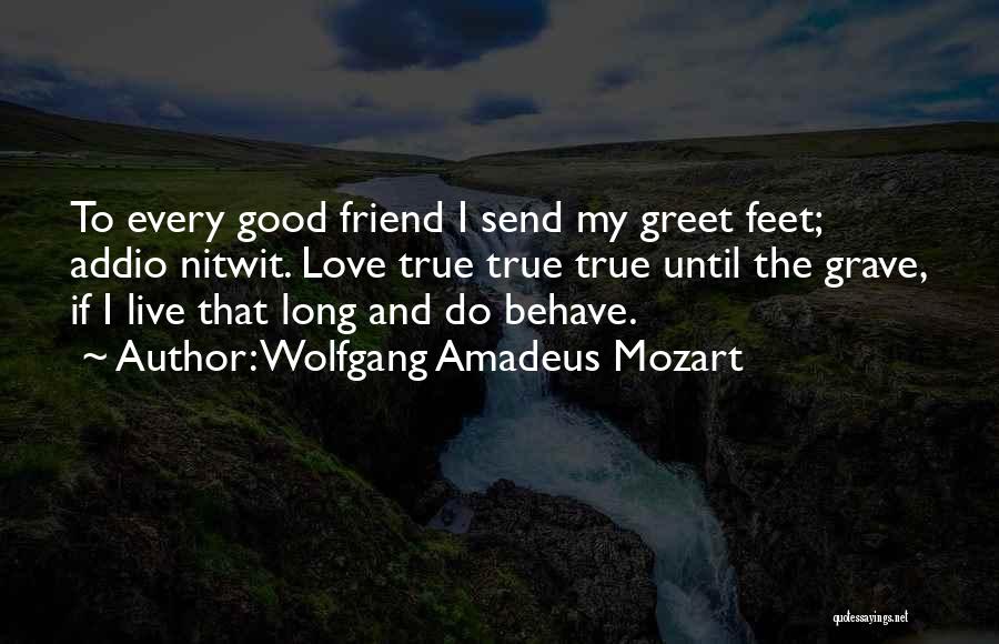 Long True Best Friend Quotes By Wolfgang Amadeus Mozart