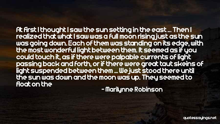 Long Way Gone Moon Quotes By Marilynne Robinson