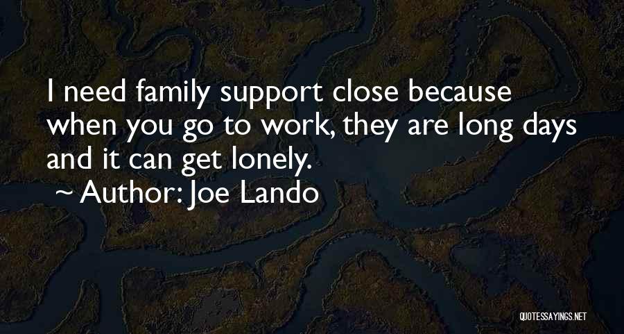 Long Work Days Quotes By Joe Lando