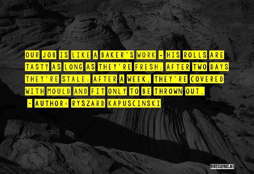 Long Work Days Quotes By Ryszard Kapuscinski