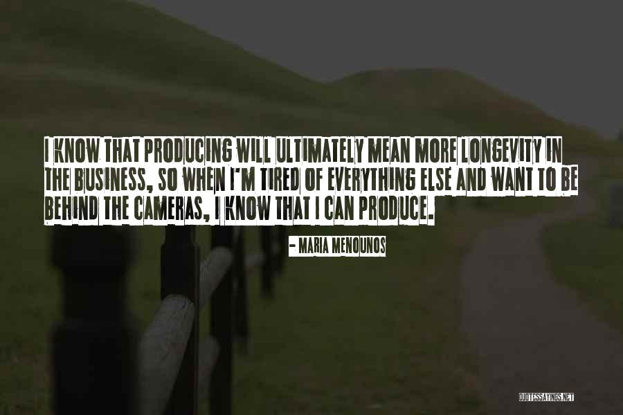 Longevity In Business Quotes By Maria Menounos Longevity In Business Quotes By Maria Menounos
