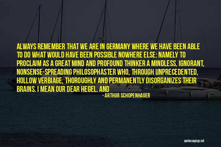 Lontananza Song Quotes By Arthur Schopenhauer Lontananza Song Quotes By Arthur Schopenhauer