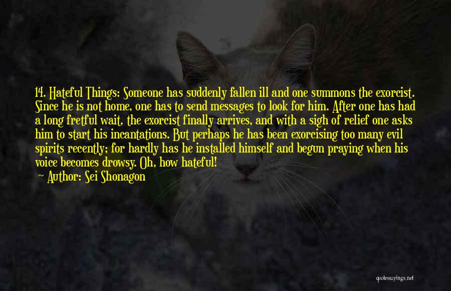 Look After Someone Quotes By Sei Shonagon