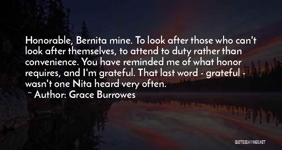 Look After Those Who Look After You Quotes By Grace Burrowes