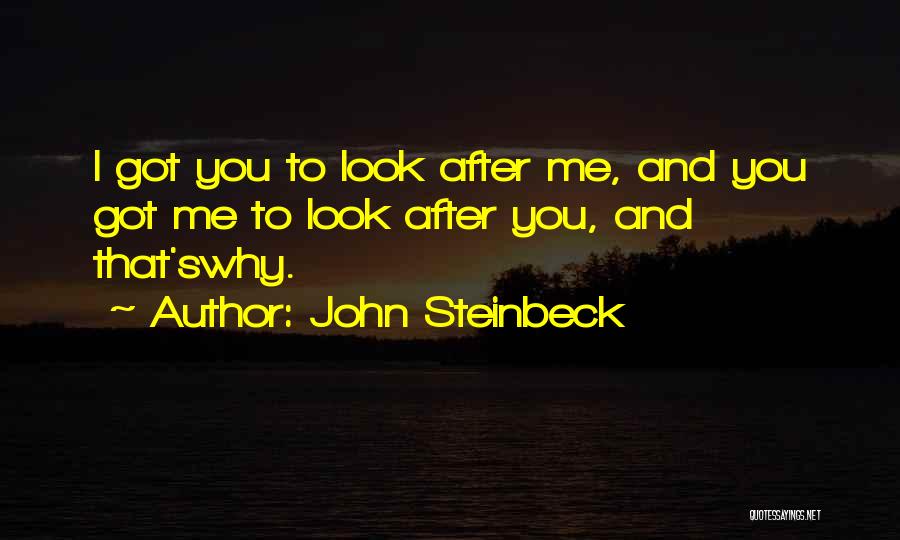 Look After Your Friends Quotes By John Steinbeck