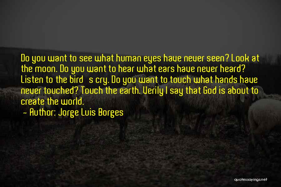 Look At The Moon Quotes By Jorge Luis Borges