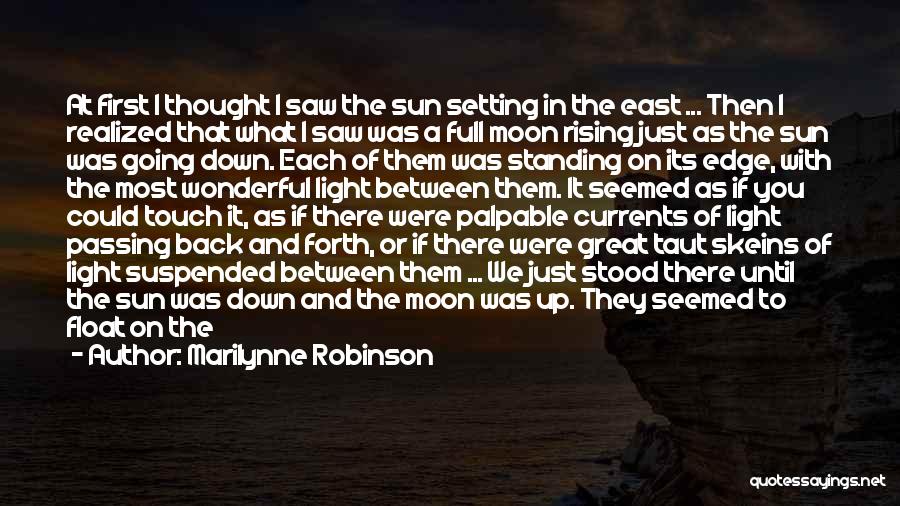 Look At The Moon Quotes By Marilynne Robinson