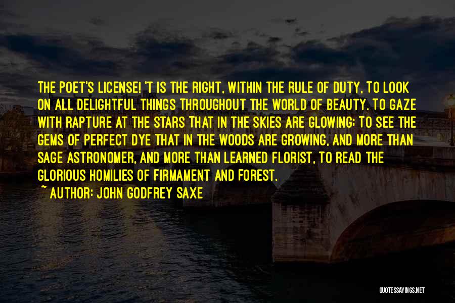 Look At The Stars Quotes By John Godfrey Saxe