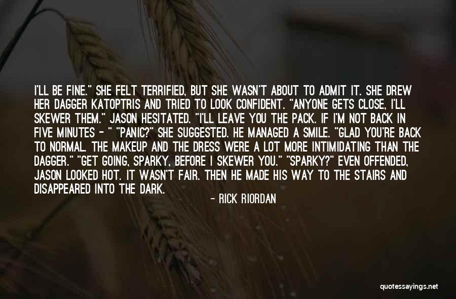 Look Back Smile Quotes By Rick Riordan