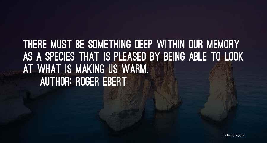 Look Deep Within Quotes By Roger Ebert