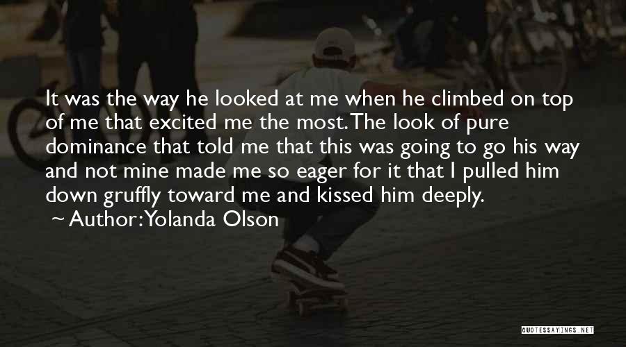Look Down At Me Quotes By Yolanda Olson