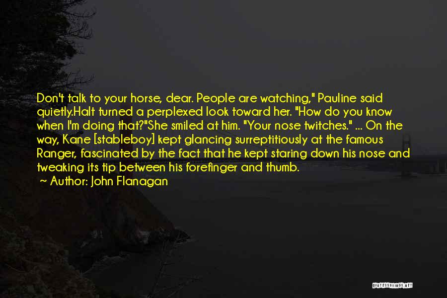 Look Down On You Quotes By John Flanagan