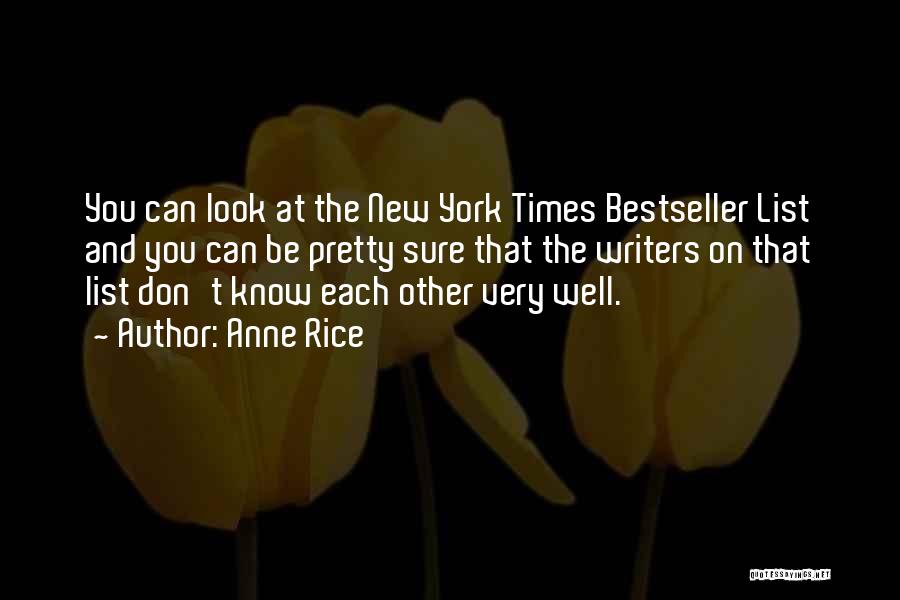 Look Each Other Quotes By Anne Rice