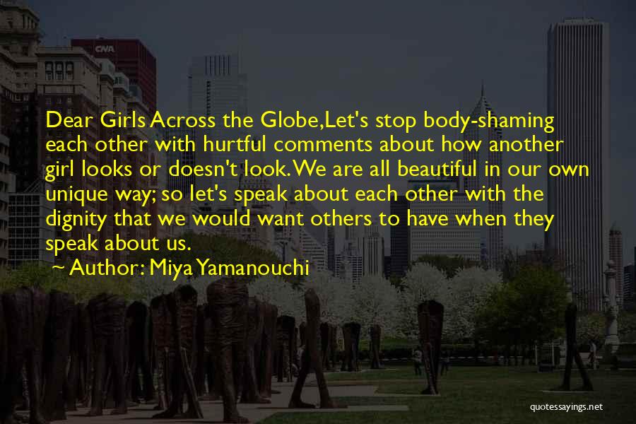 Look Each Other Quotes By Miya Yamanouchi