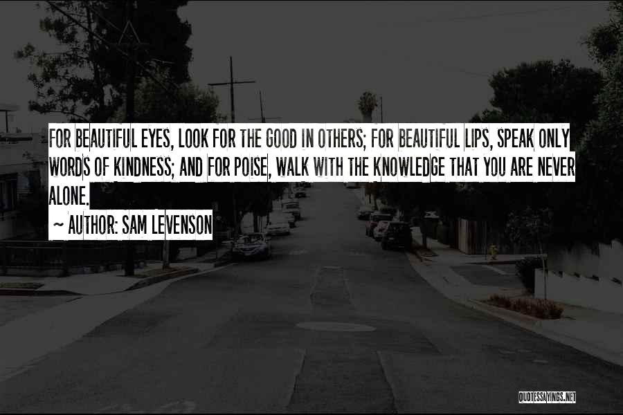 Look For The Good In Others Quotes By Sam Levenson