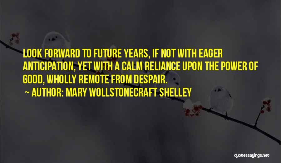 Look Forward To The Future Quotes By Mary Wollstonecraft Shelley