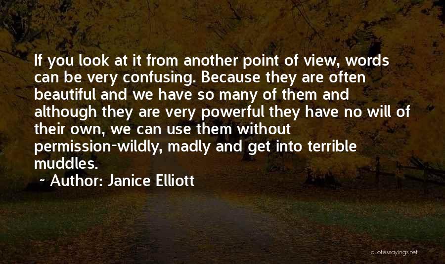 Look From Another Point Of View Quotes By Janice Elliott