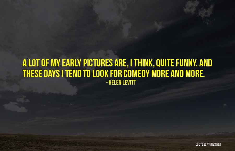 Look Funny Quotes By Helen Levitt