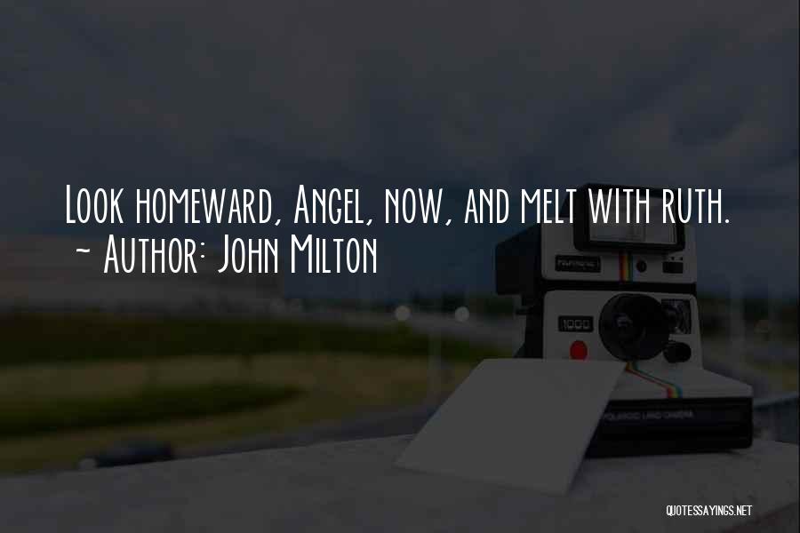 Look Homeward Angel Quotes By John Milton