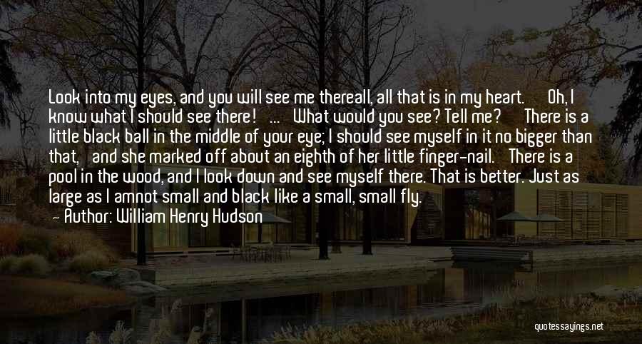 Look Into Her Eyes Quotes By William Henry Hudson