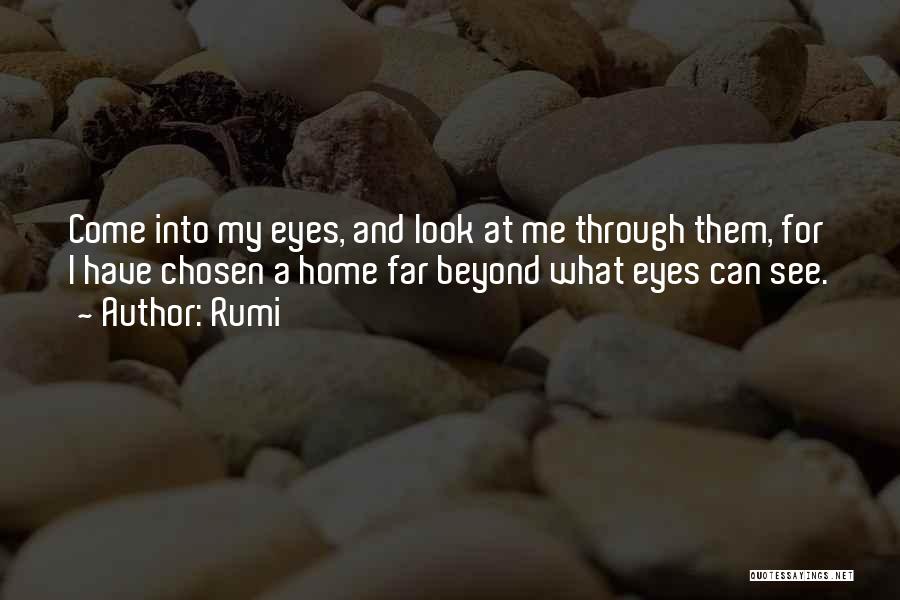 Look Me Into My Eyes Quotes By Rumi