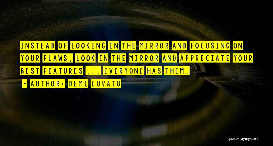 Look Past Flaws Quotes By Demi Lovato