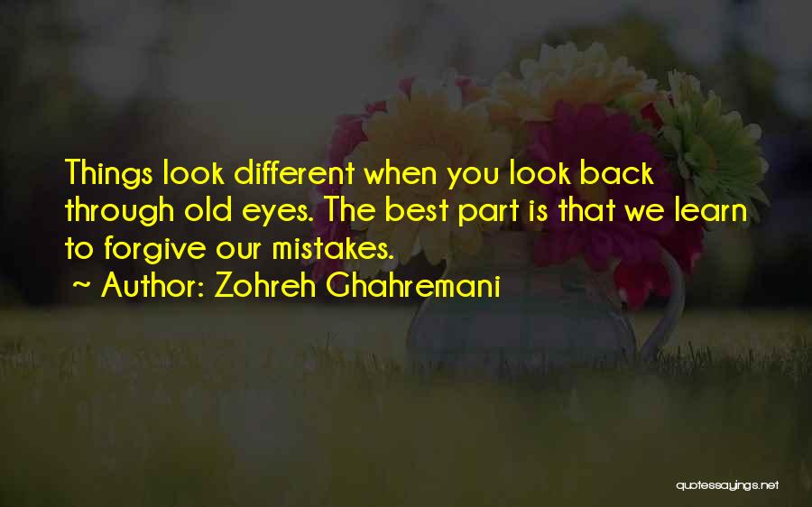 Look Past Mistakes Quotes By Zohreh Ghahremani