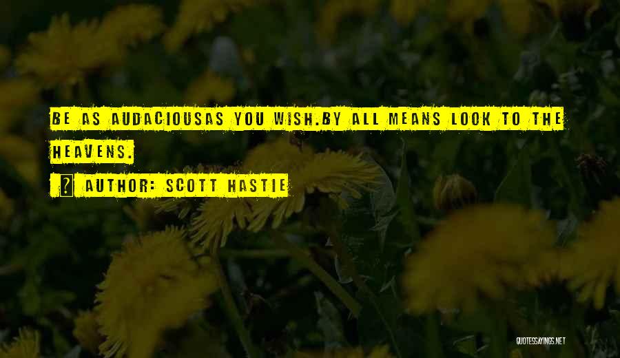 Look To The Heavens Quotes By Scott Hastie