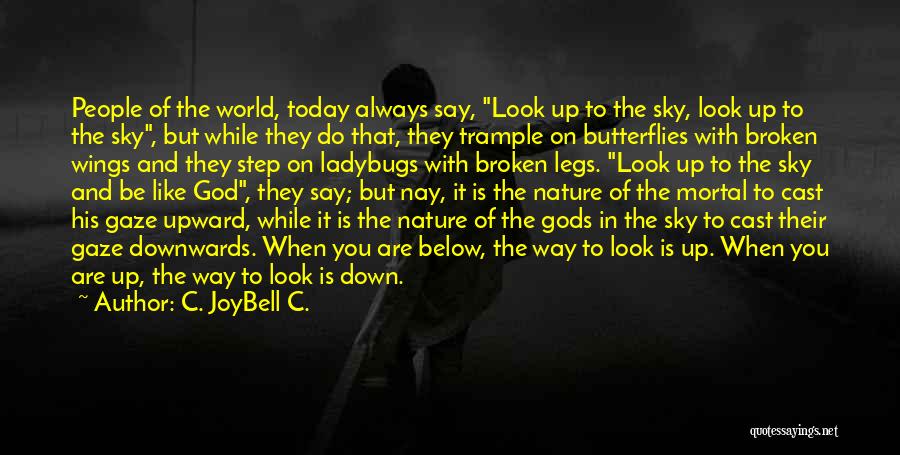 Look Up Nature Quotes By C. JoyBell C.