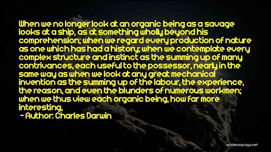 Look Up Nature Quotes By Charles Darwin