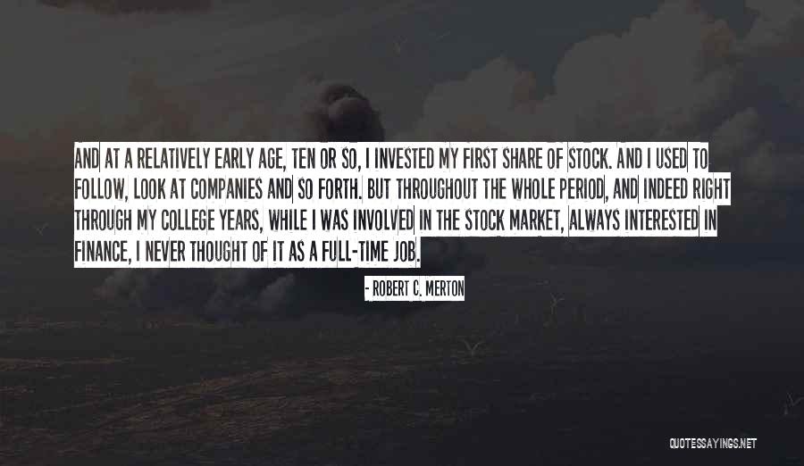 Look Up Stock Quotes By Robert C. Merton Look Up Stock Quotes By Robert C. Merton