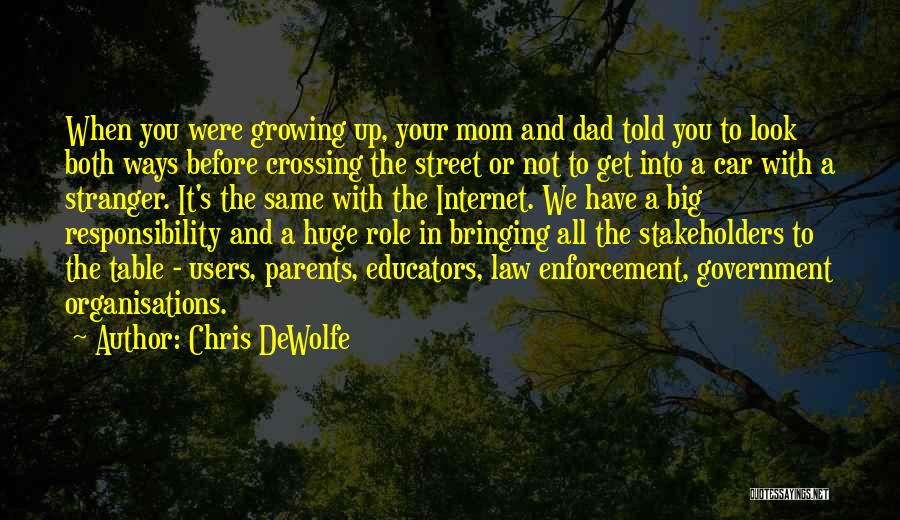 Look Up To Dad Quotes By Chris DeWolfe