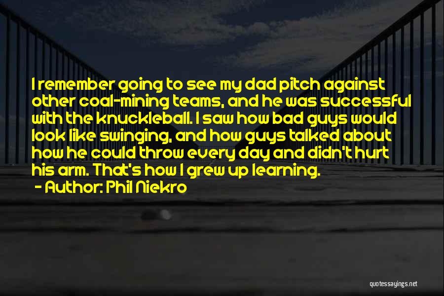 Look Up To Dad Quotes By Phil Niekro