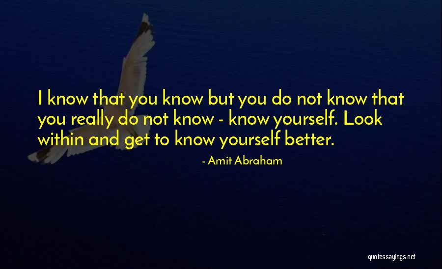 Look Within Yourself Quotes By Amit Abraham