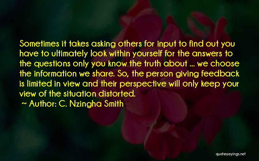 Look Within Yourself Quotes By C. Nzingha Smith