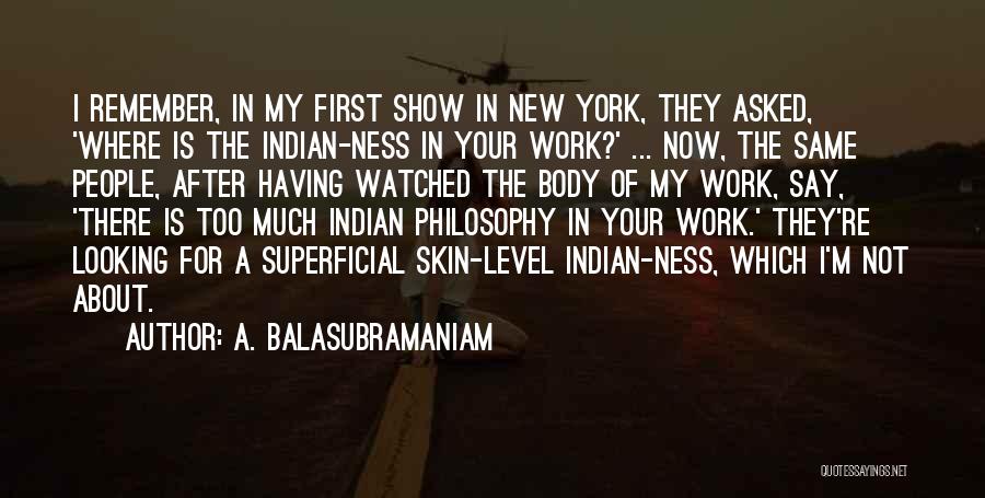 Looking After Your Body Quotes By A. Balasubramaniam