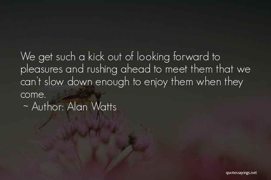 Looking Ahead Quotes By Alan Watts