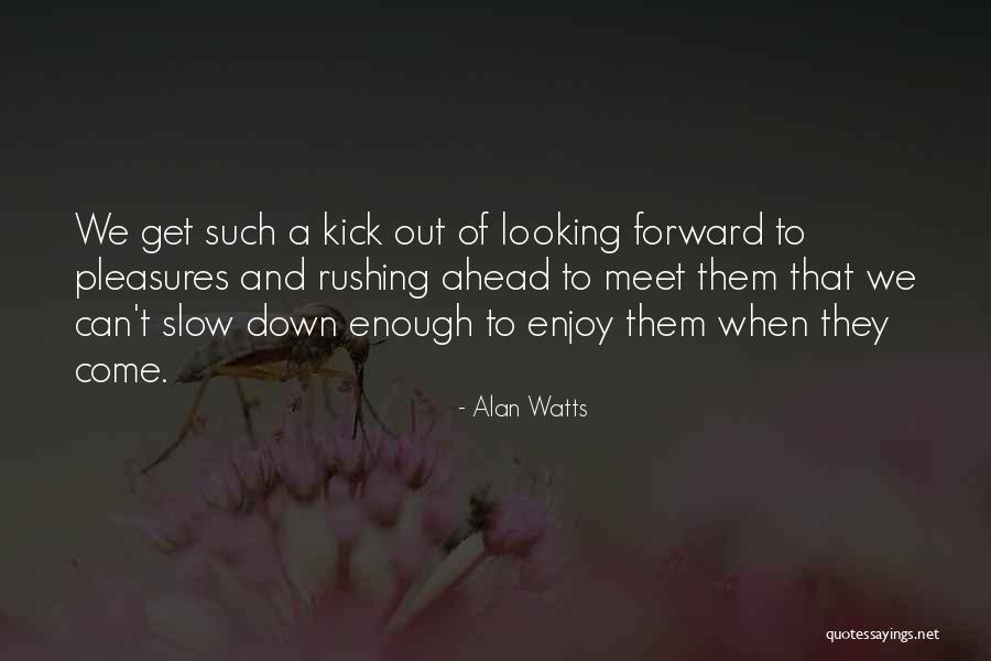 Looking Ahead Quotes By Alan Watts