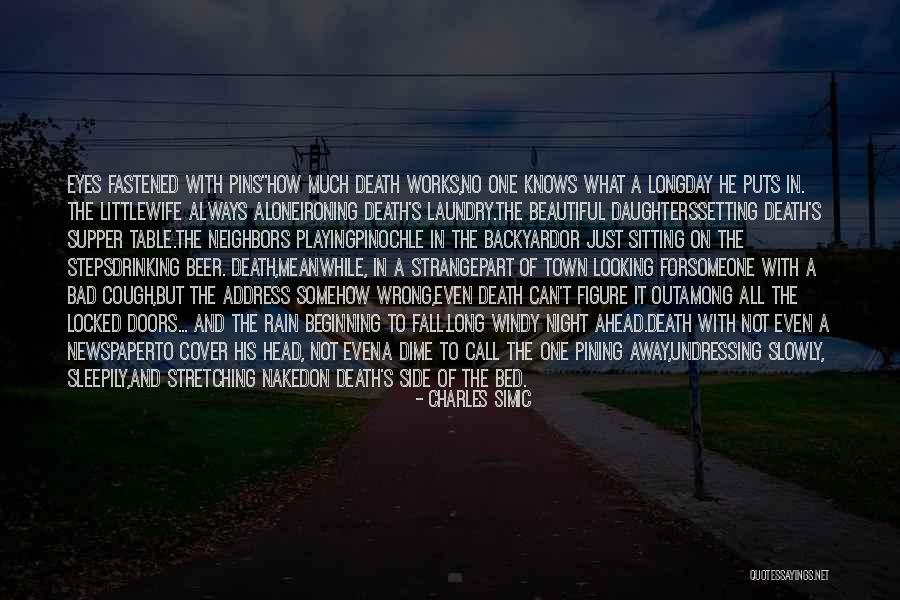 Looking Ahead Quotes By Charles Simic Looking Ahead Quotes By Charles Simic