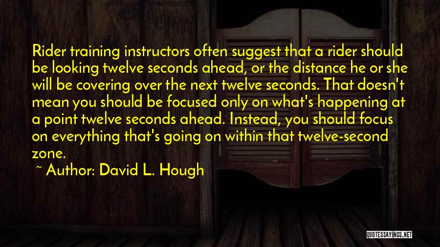 Looking Ahead Quotes By David L. Hough