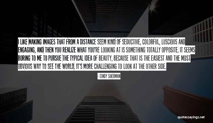 Looking At A Distance Quotes By Cindy Sherman Looking At A Distance Quotes By Cindy Sherman
