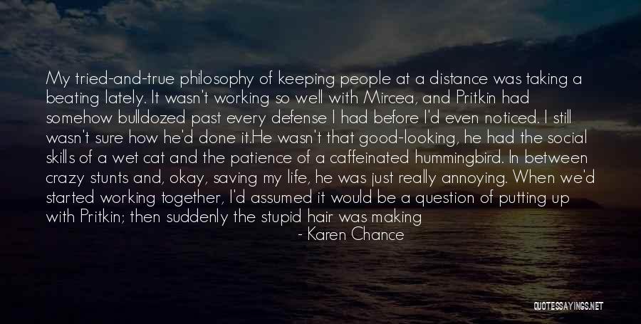 Looking At A Distance Quotes By Karen Chance Looking At A Distance Quotes By Karen Chance
