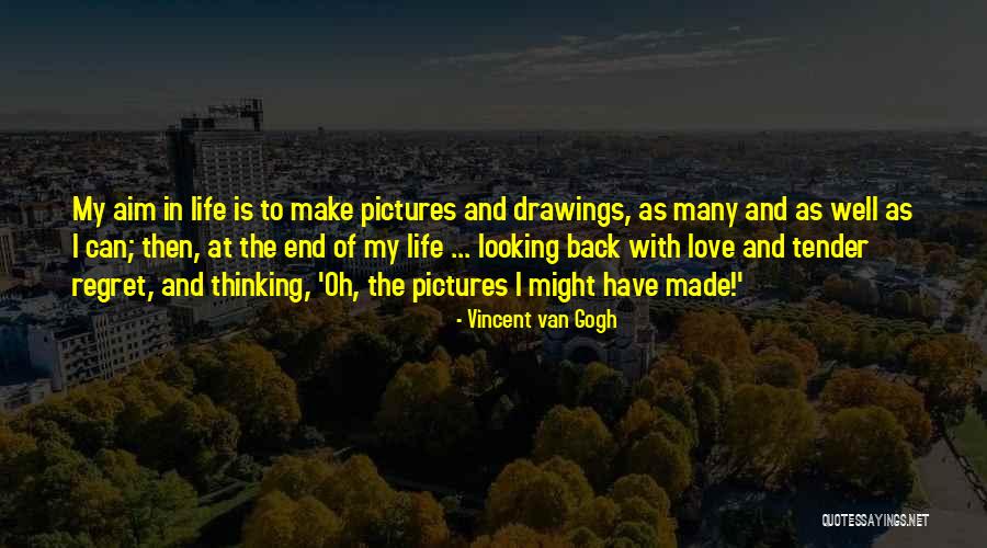 Looking Back Love Quotes By Vincent Van Gogh