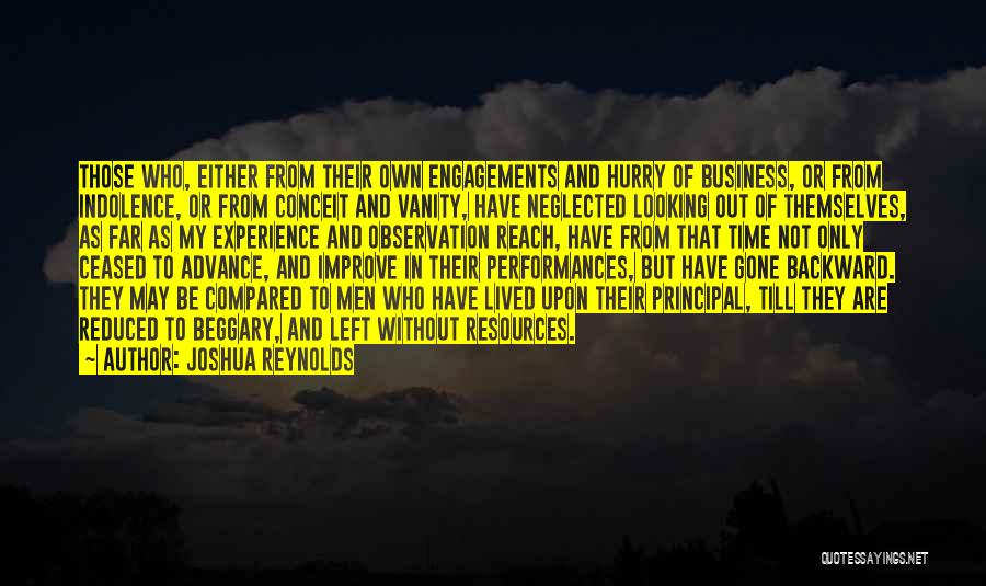 Looking Backward Quotes By Joshua Reynolds