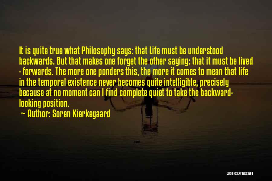 Looking Backward Quotes By Soren Kierkegaard