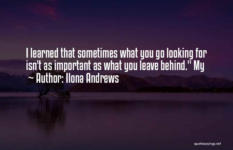 Looking Behind You Quotes By Ilona Andrews