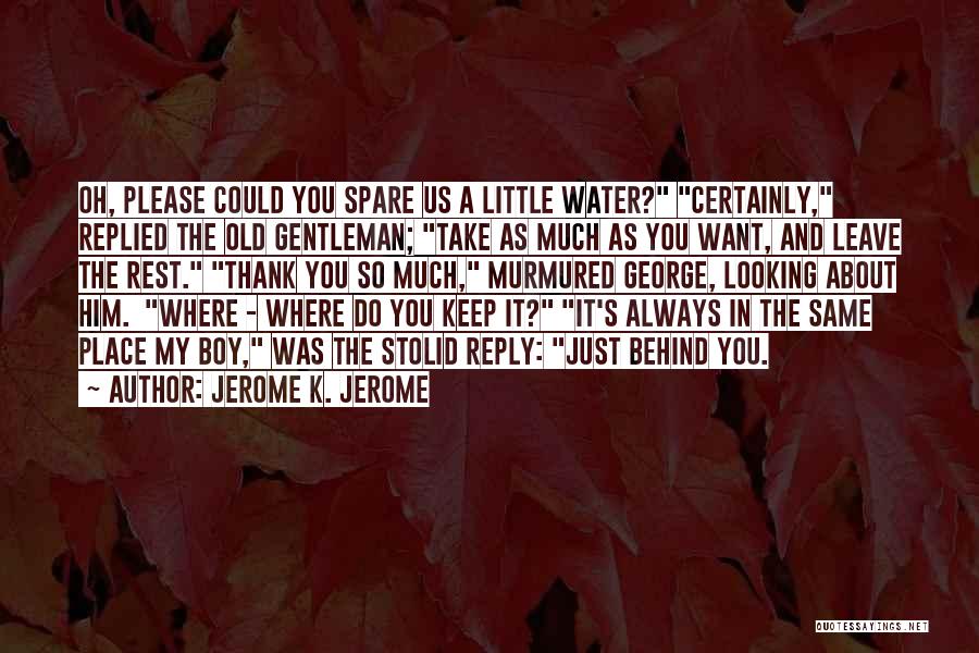 Looking Behind You Quotes By Jerome K. Jerome