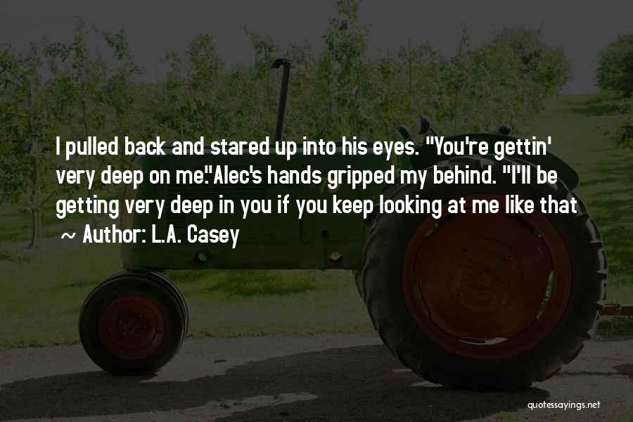 Looking Behind You Quotes By L.A. Casey