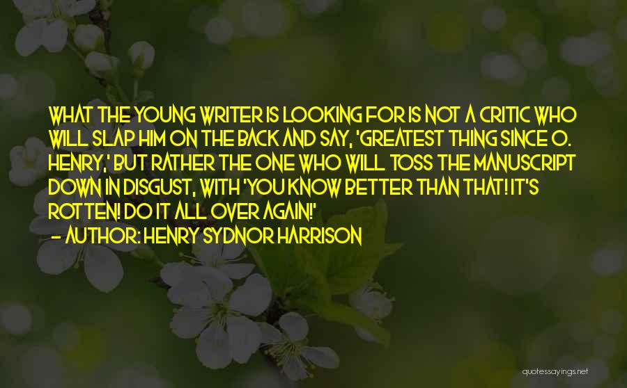 Looking Better Than You Quotes By Henry Sydnor Harrison