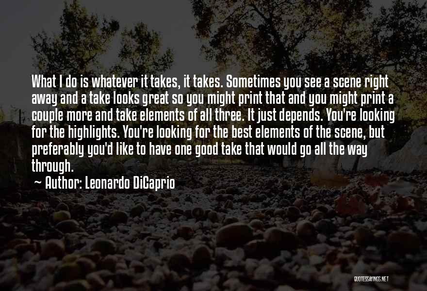 Looking Couple Quotes By Leonardo DiCaprio